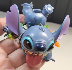 Disney Parks Ornament 2021 Stitch Upside Down Tangled Christmas Lights RARE HTF - Picture 1 of 5