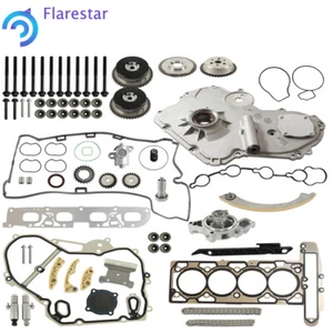 For GM Ecotec 2.0 2.4 2011-2017 Timing Chain Kit VCT Selenoid Gear Water Pump - Foto 1 di 19