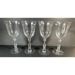 4 Fostoria/Lenox Wilma Water Goblets 7 5/8" - Picture 1 of 5