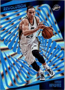 2015-16 Panini Revolution Sunburst Jazz Basketball Card #26 Gordon Hayward /75
