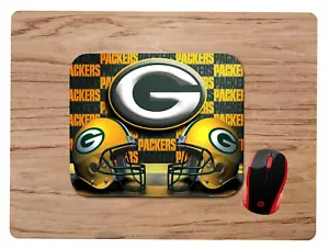 GREEN BAY PACKERS DESIGN MOUSEPAD MOUSE PAD HOME OFFICE GIFT NFL - Picture 1 of 1