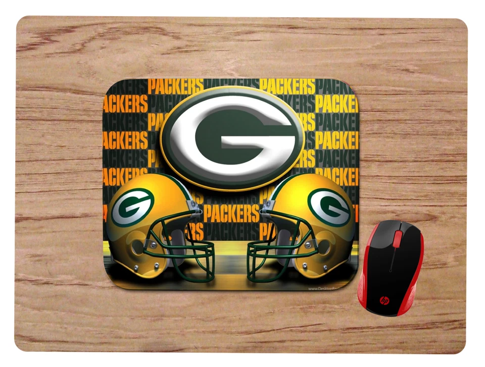 GREEN BAY PACKERS DESIGN MOUSEPAD MOUSE PAD HOME OFFICE GIFT NFL  - Image 1 of 1