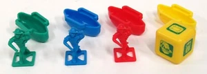 1992 MB Forbidden Bridge Board Game Player Token Boat Die Dice Replacement Parts - Picture 1 of 2