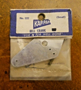 KAP-PAK MODELLFLUGZEUGTEILE #222 KLEINE 1/2A BELLCRANK MONTAGE (NEW OLD STOCK) - Bild 1 von 4