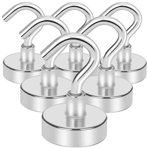 Magnetic Hooks 25lb For Cruise Grill Towel Indoor Hanging Kitchen Workplace Offi - Picture 1 of 7
