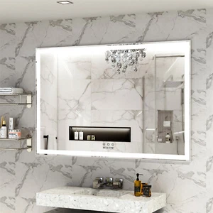 60"x40" LED Bathroom Mirror Vanity Mirror Wall Mounted Mirror with 3 Color Modes - Picture 1 of 10