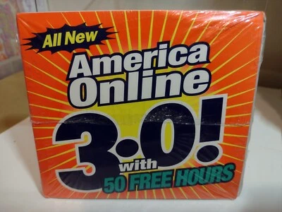 America Online 3.0 Installation Kit (1997) New and Sealed, Writing on the Back - Image 1 of 2
