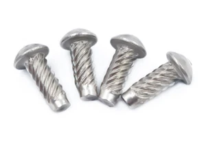 M1,6 M² M2,5 M3 M4 SUS304 Stahl Köper Rändelnieten Halbrundkopf massiv River - Bild 1 von 2