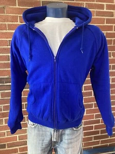 vtg 70s-80s Pine Grove Zip Up Thermal Lined Boxy unisex Hoodie Sweatshirt - Picture 1 of 10