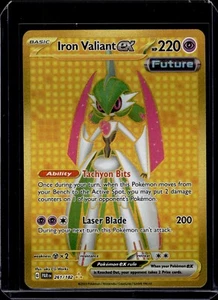 Pokemon Iron Valiant ex SV04: Paradox Rift 261/182 Near Mint NM - Picture 1 of 2