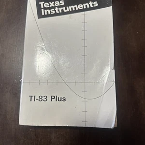 Texas Instruments TI-83 Plus Graphing Calculator Instruction Manual Guide Book - Picture 1 of 2