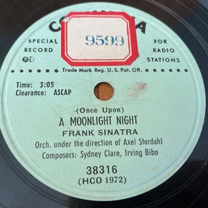 AUTUMN IN NEW YORK PROMO 78 RPM 10" RECORD FRANK SINATRA MOONLIGHT NIGHT 38316 - Picture 1 of 4