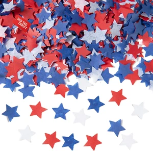 8000Pcs Patriotic Star Confetti Decoration, 4Th of July Blue Red White Paper Sta - Picture 1 of 12