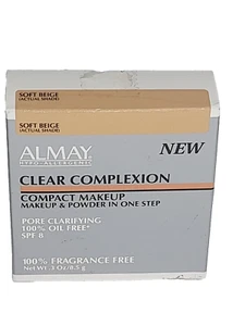 Trucco compatto Almay trasparente complesso - beige morbido - Foto 1 di 5