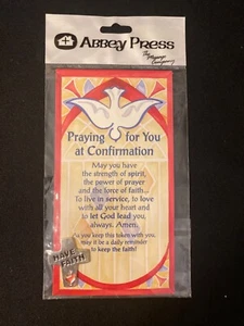 Ficha de confirmación de fe de Abbey Press Have Faith oración The Message Co. Nueva en paquete - Imagen 1 de 9