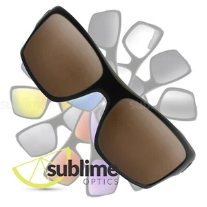 POLARIZED Dark Brown Replacement Lenses for Oakley Turbine ~ Bronze OO9263 - Picture 1 of 5