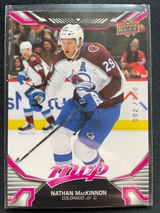 Nathan MacKinnon 2022-23 Upper Deck MVP Magenta Parallel Card #002/100