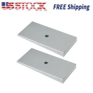 Steel Leaf Spring Shims 800061 2.5" Wide 4°Degree Sliver- Set of 2 - Picture 1 of 7