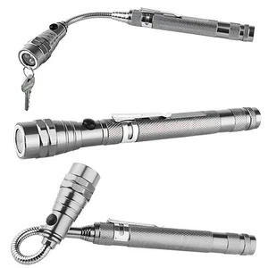 TORCIA LED ESTENSIBILE ALLUNGABILE TELESCOPICA BASE MAGNETICA – IDEA REGALO - Imagen 1 de 6