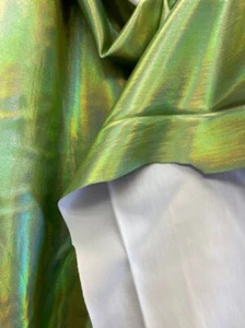 Green Spandex Iridescent stretch spandex Swimsuit clothing Fabric  - Picture 1 of 2