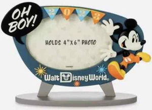 Walt Disney World 2023 Sculpted Mickey Mouse Disney Photo Picture Frame 4x6 NIB - Picture 1 of 12