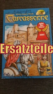Carcassonne Ersatzteile Karten Figuren Turmsteine Grundspiel Erweiterung - Bild 1 von 62