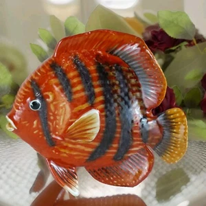 Wandfigur Fisch Porzellan Keramik Figur Skulptur Wanddeko Wandhänger Wandbild - Imagen 1 de 3