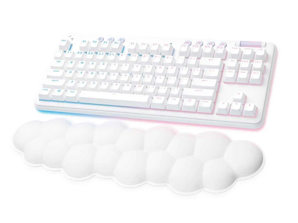 Logitech G715 TKL Aurora Collection Wireless Mechanical Gaming Keyboard - White - Image 1 of 1