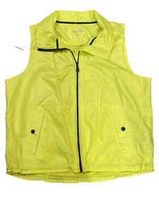 LRL Lauren Active Ralph Lauren Full Zip Sleeveless Bright Green Nylon Size XL - Bild 1 von 10
