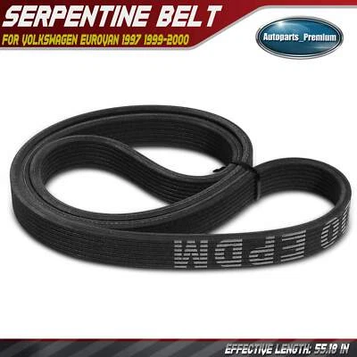 55.18 in Serpentine Belt for Volkswagen EuroVan 1997 1999 2000 2.8L 021145933K - Image 1 of 4