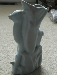 Vintage Rosemeade ND Matte Glaze Deer Figural Vase 8" Tall - Picture 1 of 2
