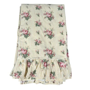 Ralph Lauren Sophie Brooke Floral Amarillo Rayas Casa Volantes Reina Sábana Plana - Imagen 1 de 11