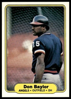 1982 Fleer #451 Don Baylor California Angels NM+ - Image 1 of 2