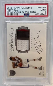 Panini Flawless Rudy Gay Momentous Patch 2016 automático. /25 #M-RG PSA 9 - Imagen 1 de 2