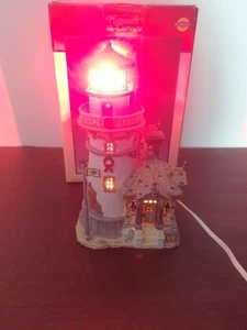 LEMAX 2003 Plymouth Corners Flashing PORZELLAN BELEUCHTETES HAUS  - Bild 1 von 9