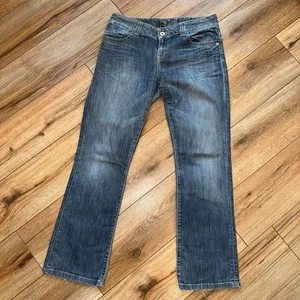 Pantalones de mezclilla para mujer Guess desgastados corte boot azul lavado Y2K retro años 2000 32X31 - Imagen 1 de 4