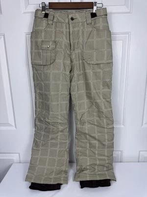 Pantalones de Snowboard Orage Marrón a Cuadros Esquí Nieve Aislados Impermeables Para Mujer’s Pequeños Foto 1 de 4