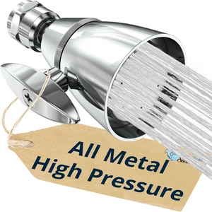 Hammerhead Showers® Solid Metal 2 Inch High Pressure Shower Heads - CHROME – 2.5 - Picture 1 of 12