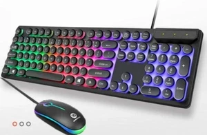Ninja Dragons Z9i USB Wired Light Up Gaming Keyboard and Mouse Set - Picture 1 of 11