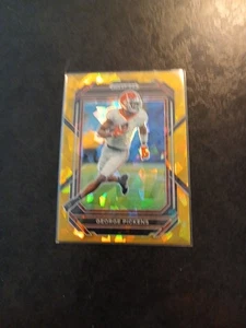 2023 Panini Prizm Draft Picks #42 George Pickens Prizms Gold Ice - Picture 1 of 2