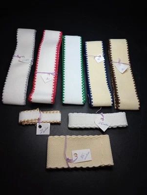 Rare VTG New 13+ Yards Zweigart Cross Stitch Stitchband Aida Cloth Fabric  - Image 1 of 4