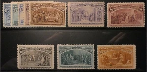 Scott #230-239, Teil-Set 10, neuwertiger Originalgummi (HR) - Bild 1 von 1