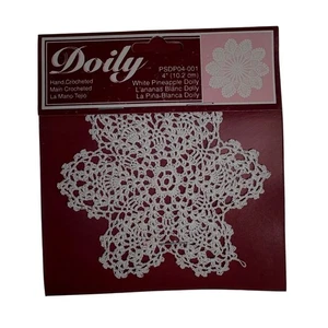 Set 2 Engel Kuh handgehäkelt weiß Deckchen 4" 100% Baumwolle Schlafzimmer Wohndeko Geschenk - Bild 1 von 3