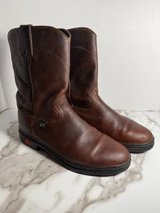 Justin Rindsleder Damen Stiefel L9011 Braun Farm Horse Western Leder Größe 10 B - Bild 1 von 8