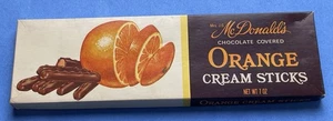 Vintage 1970’s McDonald’s Orange Cream Sticks Candy Box Chocolates - Picture 1 of 3
