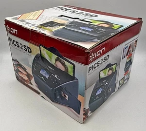 Boxed ION PICS2SD Photo Slide & Film Scanner (No USB Cable) Works Pics 2 SD - Afbeelding 1 van 16