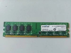 Crucial 2 GB PC2-6400 DDR2-800 MHz sin ECC sin búfer CL6 DIMM CT25664AA800.K16F - Imagen 1 de 2