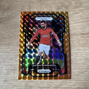 2023-24 Panini Prizm EPL Premier League BRUNO FERNANDES Orange Mosaic #43 Man U - Picture 1 of 3