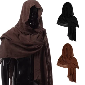 Capa medieval capucha adulto bufanda disfraz disfraz disfraz disfraz temático halloween cosplay - Imagen 1 de 3