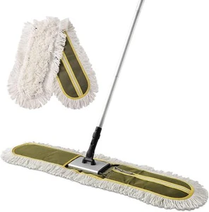 Dust Mops for Floor Cleaning Heavy Duty Floor Duster Mop with Long Handle Hotel - Picture 1 of 6